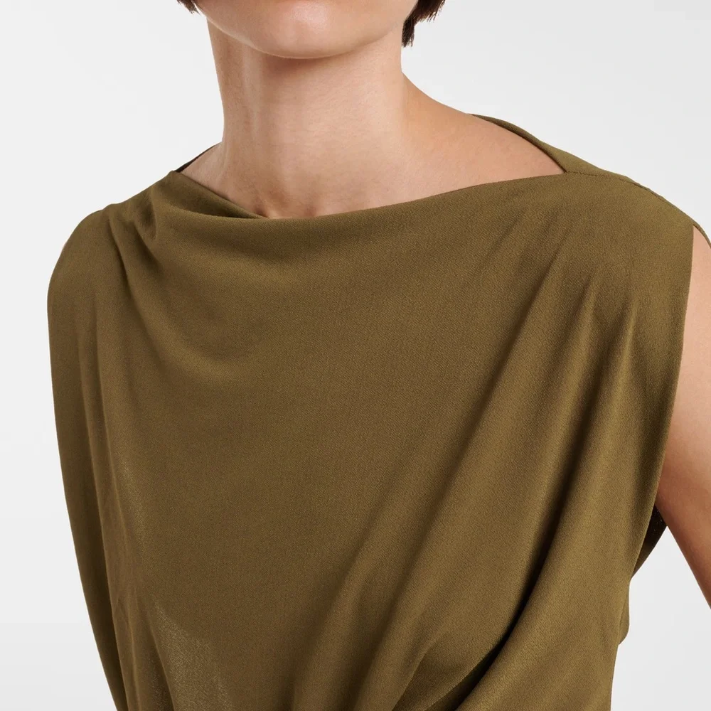 Alex Perry Dropped Crepe Jersey Gown - Picture 4 of 7